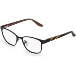Wenzhou Bada Optical Co. , LTD Fielmann BD 408 FLEX CL Damen-Brille inkl. Gläser Vollrand Quadratisch Edelstahl-Gestell 50/16/130, Braun