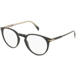 Safilo GmbH David Beckham DB1139 Herren-Brille inkl. Gläser Vollrand Panto Acetat-Gestell 49/22/150, Schwarz
