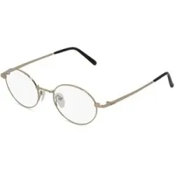 Zhangzhou Agilton Optical Co., Ltd. Fielmann MC 549 CL Unisex-Brille inkl. Gläser Vollrand Oval Edelstahl-Gestell 48/20/135, Gold