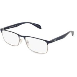 Luxottica Fashion Brillen Vertriebs GmbH Emporio Armani EA1149 Herren-Brille inkl. Gläser Vollrand Eckig Metall-Gestell 56/17/145, Silber