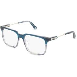 DE RIGO Vision D.A.CH. GmbH Police VPLN28 Unisex-Brille inkl. Gläser Vollrand Quadratisch Acetat-Gestell 53/17/145, Grau