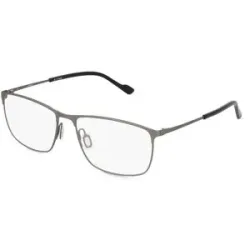 Golden Star Optical Manufactory Co., Ltd. Fielmann GS 004 CL Herren-Brille inkl. Gläser Vollrand Quadratisch Beta Titan-Gestell 60/18/145, Grau