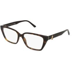Luxottica Fashion Brillen Vertriebs GmbH Jimmy Choo 0JC3008 Damen-Brille inkl. Gläser Vollrand Cat Eye Acetat-Gestell 55/16/140, Havanna