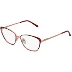 Wonwoo Eyeglasses Fielmann DT 007 FLEX FA Damen-Brille inkl. Gläser Vollrand Butterfly Edelstahl-Gestell 53/15/135, Gold