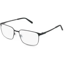 Eschenbach Optik GmbH FREIGEIST 862067 Herren-Brille inkl. Gläser Vollrand Quadratisch Metall-Gestell 60/19/155, Schwarz