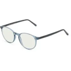 NEWAY Killine (Macao Commercial Offshore) Lt Fielmann JIL 005 BL Unisex-Blaulichtfilterbrille ohne Sehstärke Vollrand Panto Acetat-Gestell, Blau