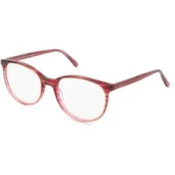 Wenzhou Lanson International Co., Ltd. Fielmann LN 003 CL RACHEL Damen-Brille inkl. Gläser Vollrand Panto Acetat-Gestell 53/18/135, Rot