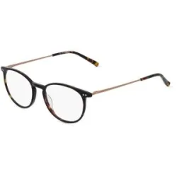 Eyestar Limited (China) Fielmann MI 050 FLEX CL Unisex-Brille inkl. Gläser Vollrand Panto Acetat-Gestell 47/17/140, Havanna
