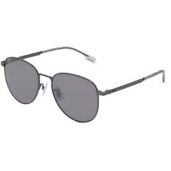 Safilo GmbH Boss 1536/F/S Herren-Sonnenbrille Vollrand Panto Metall-Gestell, Grau