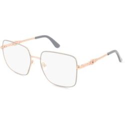 Marcolin Deutschland GmbH Guess GU2953 Damen-Brille inkl. Gläser Vollrand Quadratisch Metall-Gestell 56/17/140, Grau