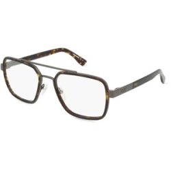 Safilo GmbH Dsquared2  D2 0064 Herren-Brille inkl. Gläser Vollrand Pilot Acetat-Gestell 55/19/140, Grau