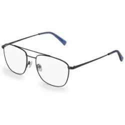 Eyestar Limited (China) Fielmann MI 024 CL Herren-Brille inkl. Gläser Vollrand Quadratisch Edelstahl-Gestell 55/18/145, Blau