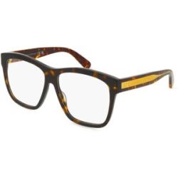 Thélios Stella McCartney SC50045I Damen-Brille inkl. Gläser Vollrand Quadratisch Kunststoff-Gestell 57/13/140, Havanna