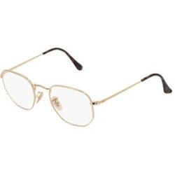 Luxottica Fashion Brillen Vertriebs GmbH Ray-Ban RX6448 Unisex-Brille inkl. Gläser Vollrand Quadratisch Metall-Gestell 51/21/145, Gold