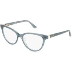Marcolin Deutschland GmbH Guess GU50195 Damen-Brille inkl. Gläser Vollrand Cat Eye Acetat-Gestell 53/16/140, Blau