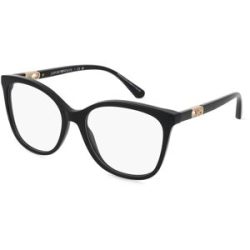 Luxottica Fashion Brillen Vertriebs GmbH Emporio Armani EA3231 Damen-Brille inkl. Gläser Vollrand Quadratisch Acetat-Gestell 54/17/140, Schwarz