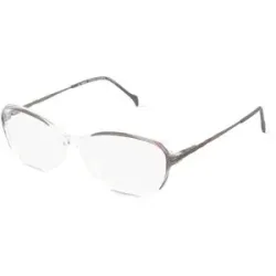 Stepper Eyewear LTD. Fielmann COMFORT 125 FLEX CL Damen-Brille inkl. Gläser Vollrand Oval TR90-Gestell 51/13/130, Transparent