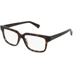 Kering Eyewear Spa Bottega Veneta  BV1256O Unisex-Brille inkl. Gläser Vollrand Quadratisch Acetat-Gestell 54/16/145, Havanna