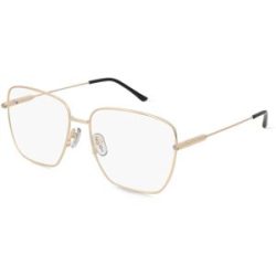 Kering Eyewear Spa Gucci GG1414O Unisex-Brille inkl. Gläser Vollrand Quadratisch Metall-Gestell 58/16/145, Gold