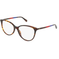 Kering Eyewear Spa Gucci GG1359O Damen-Brille inkl. Gläser Vollrand Cat Eye Acetat-Gestell 60/16/140, Havanna