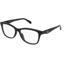Luxottica Fashion Brillen Vertriebs GmbH Coach 0HC6231U Damen-Brille inkl. Gläser Vollrand Quadratisch Acetat-Gestell 54/16/140, Schwarz