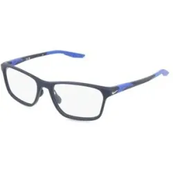 Marchon Germany GmbH Nike NK7405 Unisex-Brille inkl. Gläser Vollrand Eckig Kunststoff-Gestell 56/18/145, Schwarz