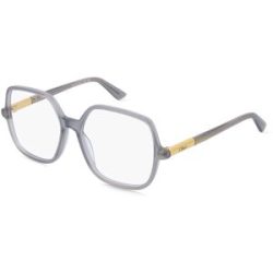 Kering Eyewear Spa Chloé CH0368O Damen-Brille inkl. Gläser Vollrand Geometrisch Acetat-Gestell 54/16/140, Grau