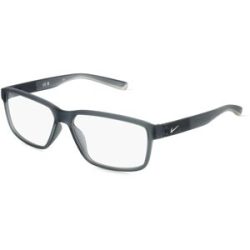 Marchon Germany GmbH Nike 7092 Unisex-Brille inkl. Gläser Vollrand Quadratisch Acetat-Gestell 57/14/140, Grau