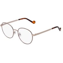 Marchon Germany GmbH Liu Jo LJ2159 Unisex-Brille inkl. Gläser Vollrand Rund Metall-Gestell 51/18/140, Gold