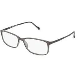 Stepper Eyewear LTD. Fielmann COMFORT 122 CL Herren-Brille inkl. Gläser Vollrand Quadratisch TR90-Gestell 56/15/140, Grau