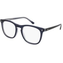 Luxottica Fashion Brillen Vertriebs GmbH Ray-Ban 0RX2210V Unisex-Brille inkl. Gläser Vollrand Quadratisch Acetat-Gestell 53/21/145, Blau