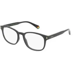 Safilo GmbH Polaroid PLD D453 Herren-Brille inkl. Gläser Vollrand Quadratisch Kunststoff-Gestell 52/19/145, Schwarz