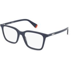 Thélios Kenzo KZ50193I Unisex-Brille inkl. Gläser Vollrand Quadratisch Kunststoff-Gestell 53/19/150, Blau