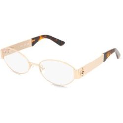 Marcolin Deutschland GmbH Guess GU50314 Damen-Brille inkl. Gläser Vollrand Oval Metall-Gestell 52/18/135, Gold