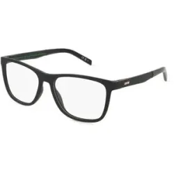 Safilo GmbH Levi's LV 5050 Herren-Brille inkl. Gläser Vollrand Quadratisch Kunststoff-Gestell 54/16/145, Schwarz