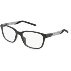 Marchon Germany GmbH Nike 7278 Unisex-Brille inkl. Gläser Vollrand Quadratisch Kunststoff-Gestell 55/18/145, Schwarz
