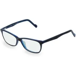 FERDINAND MENRAD GmbH & Co KG Fielmann 2146 FLEX CL Damen-Brille inkl. Gläser Vollrand Quadratisch Acetat-Gestell 52/15/130, Blau