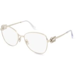 Luxottica Fashion Brillen Vertriebs GmbH Miu Miu MU50XV Damen-Brille inkl. Gläser Vollrand Pilot Metall-Gestell 56/17/135, Silber