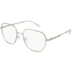 Luxottica Fashion Brillen Vertriebs GmbH Michael Kors MK3071 AVIGNON Damen-Brille inkl. Gläser Vollrand Quadratisch Metall-Gestell 56/17/140, Silber
