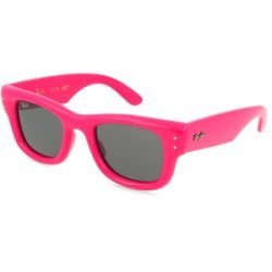 Luxottica Fashion Brillen Vertriebs GmbH Ray-Ban RB4940WAYFARER PUFFER Unisex-Sonnenbrille Vollrand Quadratisch Kunststoff-Gestell, Lila