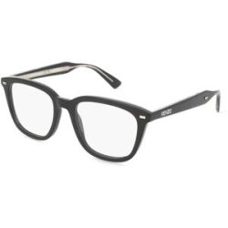 Thélios Kenzo KZ50229I WEAVE Herren-Brille inkl. Gläser Vollrand Geometrisch Acetat-Gestell 52/19/145, Schwarz