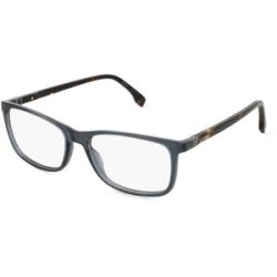Safilo SpA Boss 1573 Herren-Brille inkl. Gläser Vollrand Quadratisch Kunststoff-Gestell 56/17/145, Grau