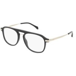 Safilo GmbH Boss  1092/IT Herren-Brille inkl. Gläser Vollrand Pilot Acetat-Gestell 52/18/145, Schwarz