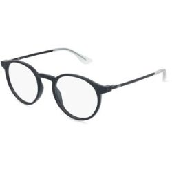 Kering Eyewear Spa PUMA PU0524O Herren-Brille inkl. Gläser Vollrand Rund Kunststoff-Gestell 48/20/145, Schwarz