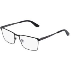 Marchon Germany GmbH Calvin Klein CK22102 Unisex-Brille inkl. Gläser Vollrand Quadratisch Metall-Gestell 57/17/145, Schwarz