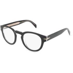 Safilo SpA David Beckham DB 7125 Herren-Brille inkl. Gläser Vollrand Panto Kunststoff-Gestell 47/25/145, Schwarz