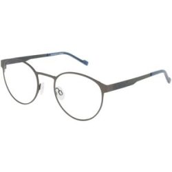 Eschenbach Optik GmbH Titanflex 822021 Herren-Brille inkl. Gläser Vollrand Panto Metall-Gestell 52/22/145, Grau