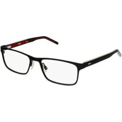Safilo GmbH Hugo HG 1005 Herren-Brille inkl. Gläser Vollrand Quadratisch Metall-Gestell 55/18/145, Schwarz