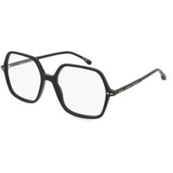 Safilo GmbH Isabel Marant IM 0150 Damen-Brille inkl. Gläser Vollrand Geometrisch Acetat-Gestell 54/17/145, Schwarz