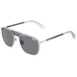 Eschenbach Optik GmbH Superdry TROPHY Damen-Sonnenbrille Vollrand Quadratisch Kunststoff-Gestell, Silber